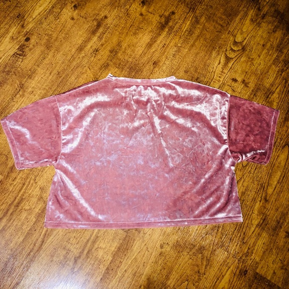 Urban Outfitters Velvet Crop Top - Picture 2 of 3
